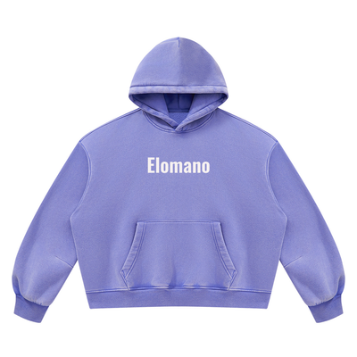 Unisex Vintage Wash Boxy Fleece Hoodie