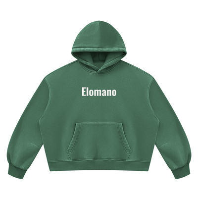 Unisex Vintage Wash Boxy Fleece Hoodie