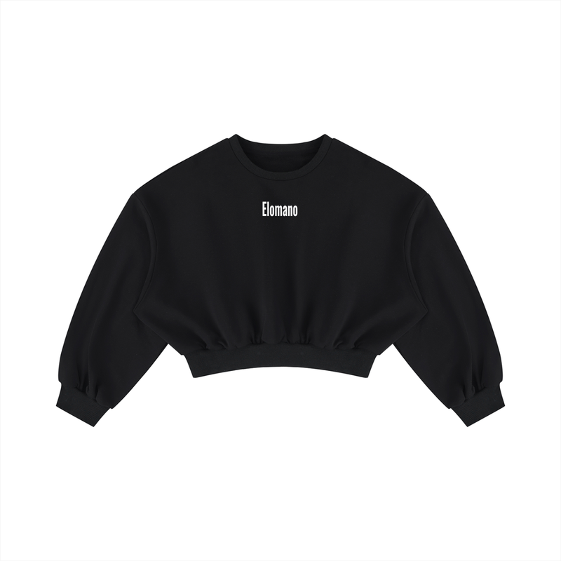 Women's Boxy Cropped Crewneck Sweatshirt
