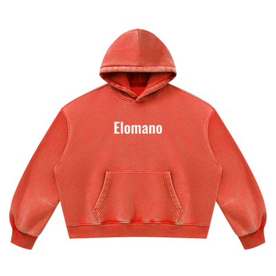 Unisex Vintage Wash Boxy Fleece Hoodie