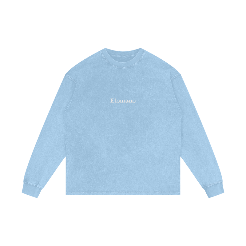 Acid Wash Oversize Long Sleeve T-Shirt