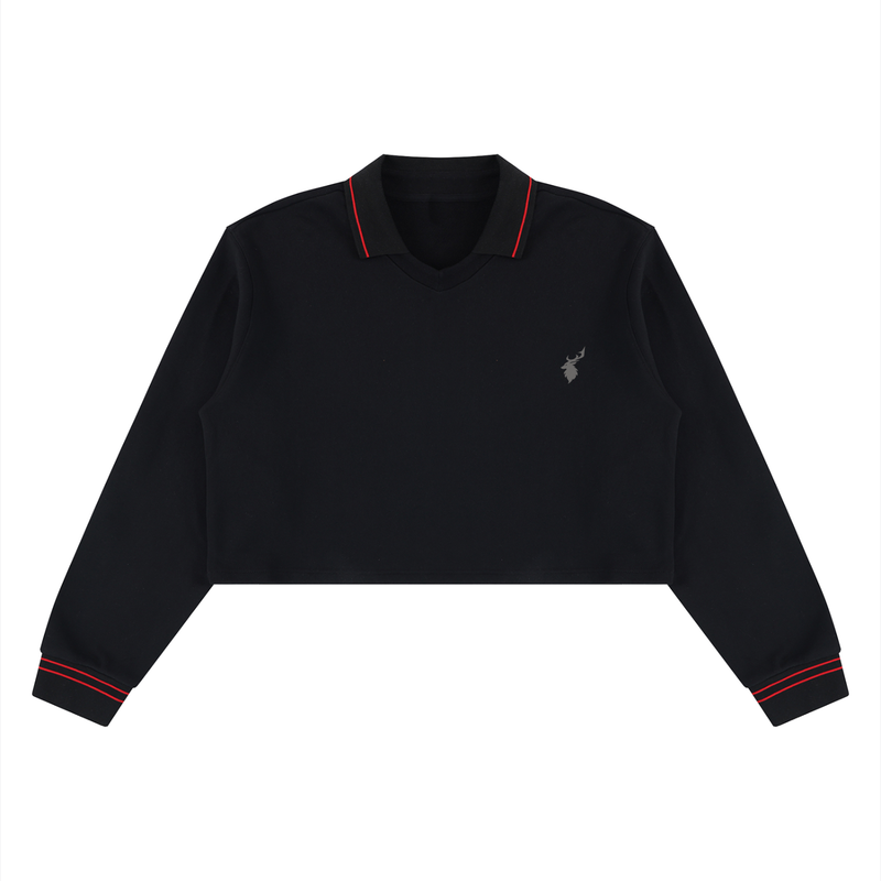 Women’s Crop Collared Sweatshirt