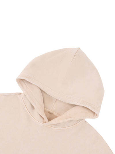 Unisex Mineral Wash Short Sleeve Hoodie