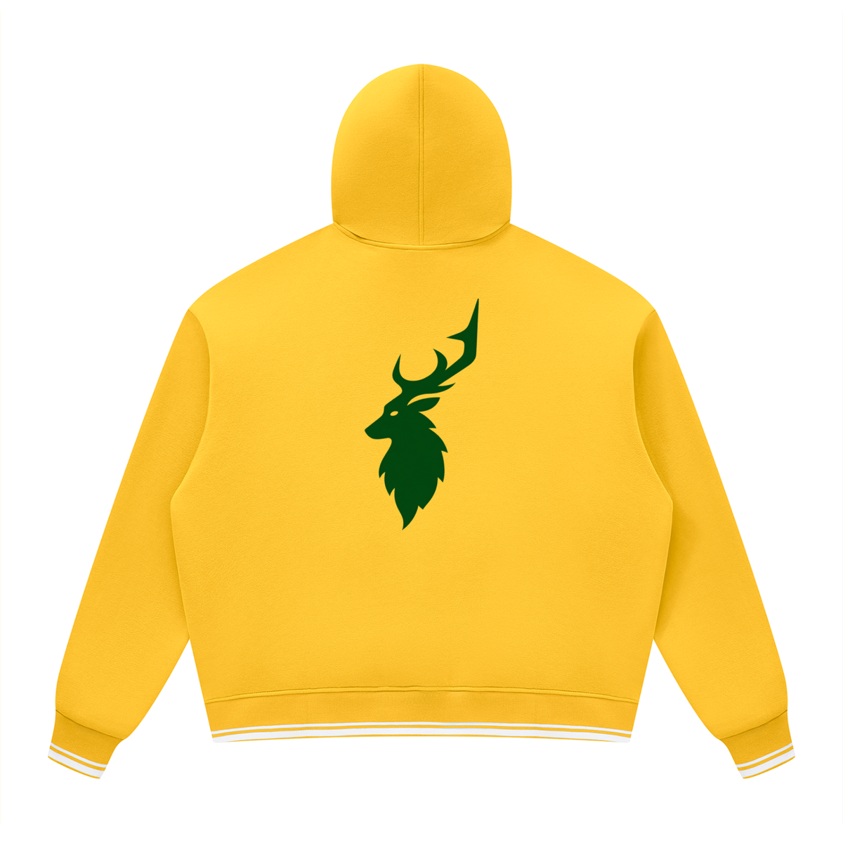 Unisex Oversized Color Block Fleece Hoodie