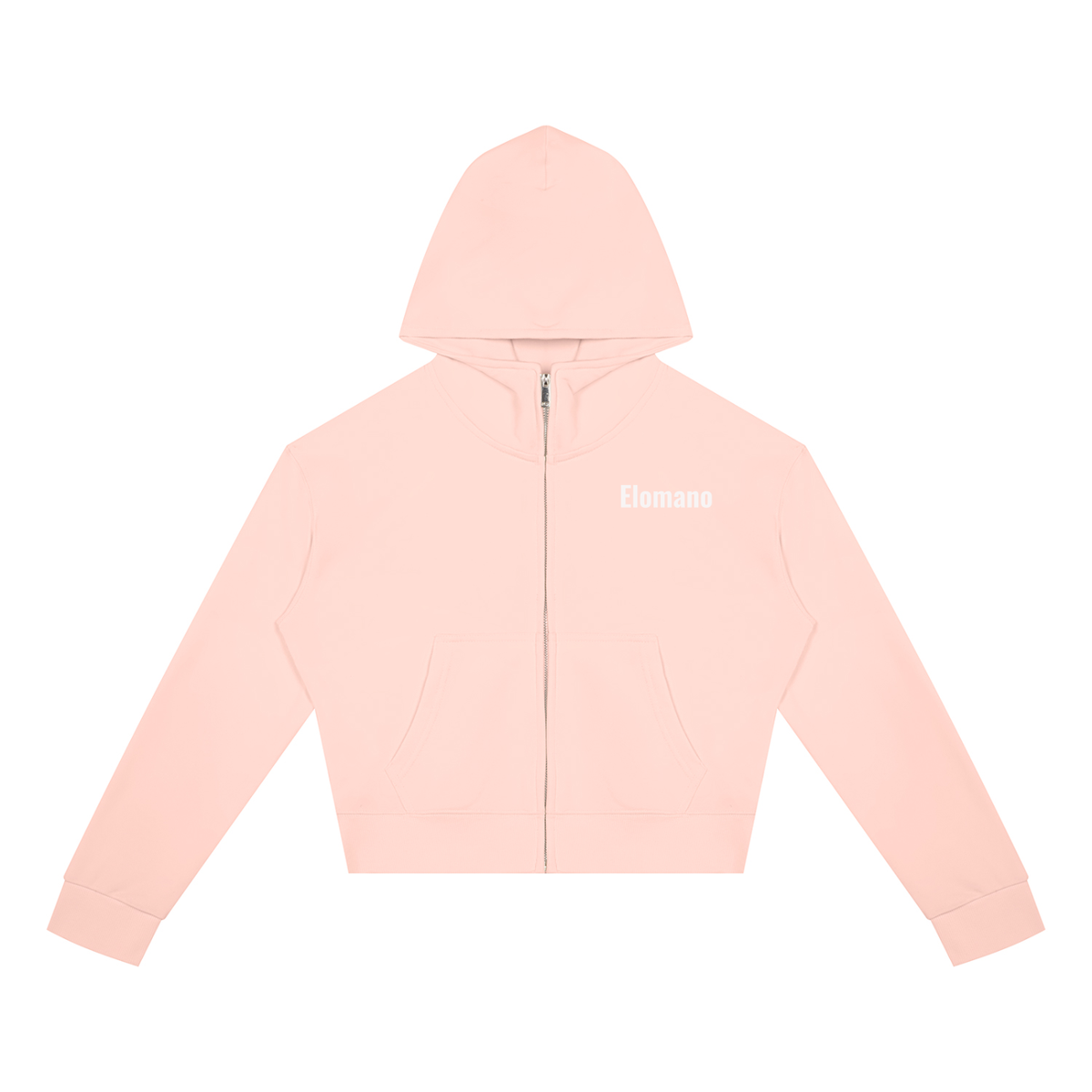 Women's Crop Full Zip Hoodie