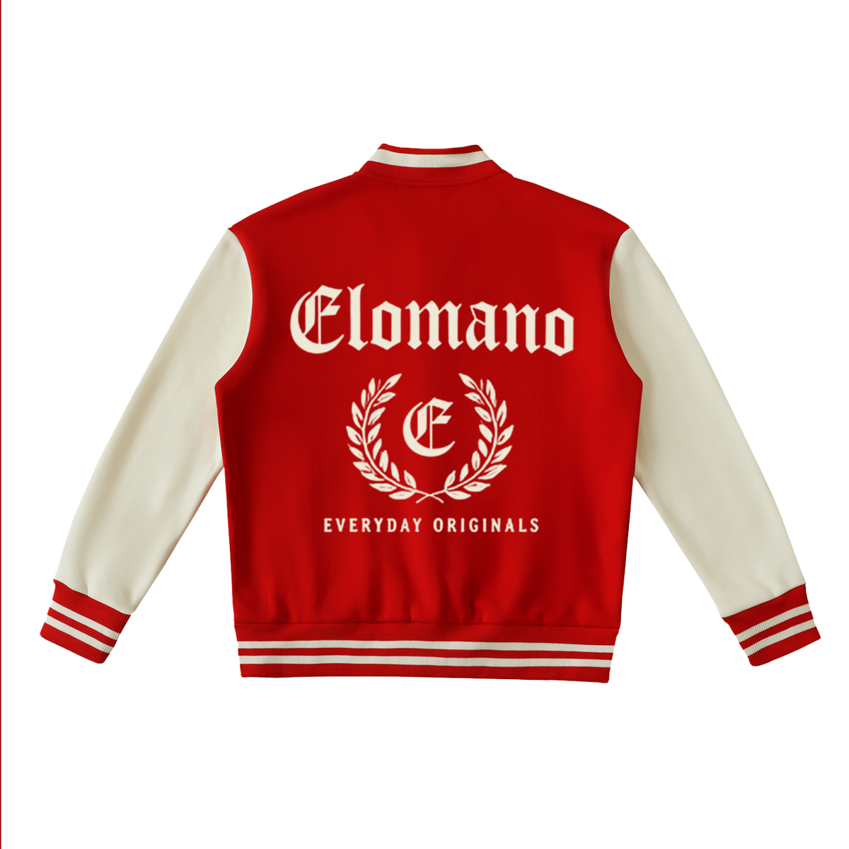 Two-Tone Fleeced Varsity Jacket