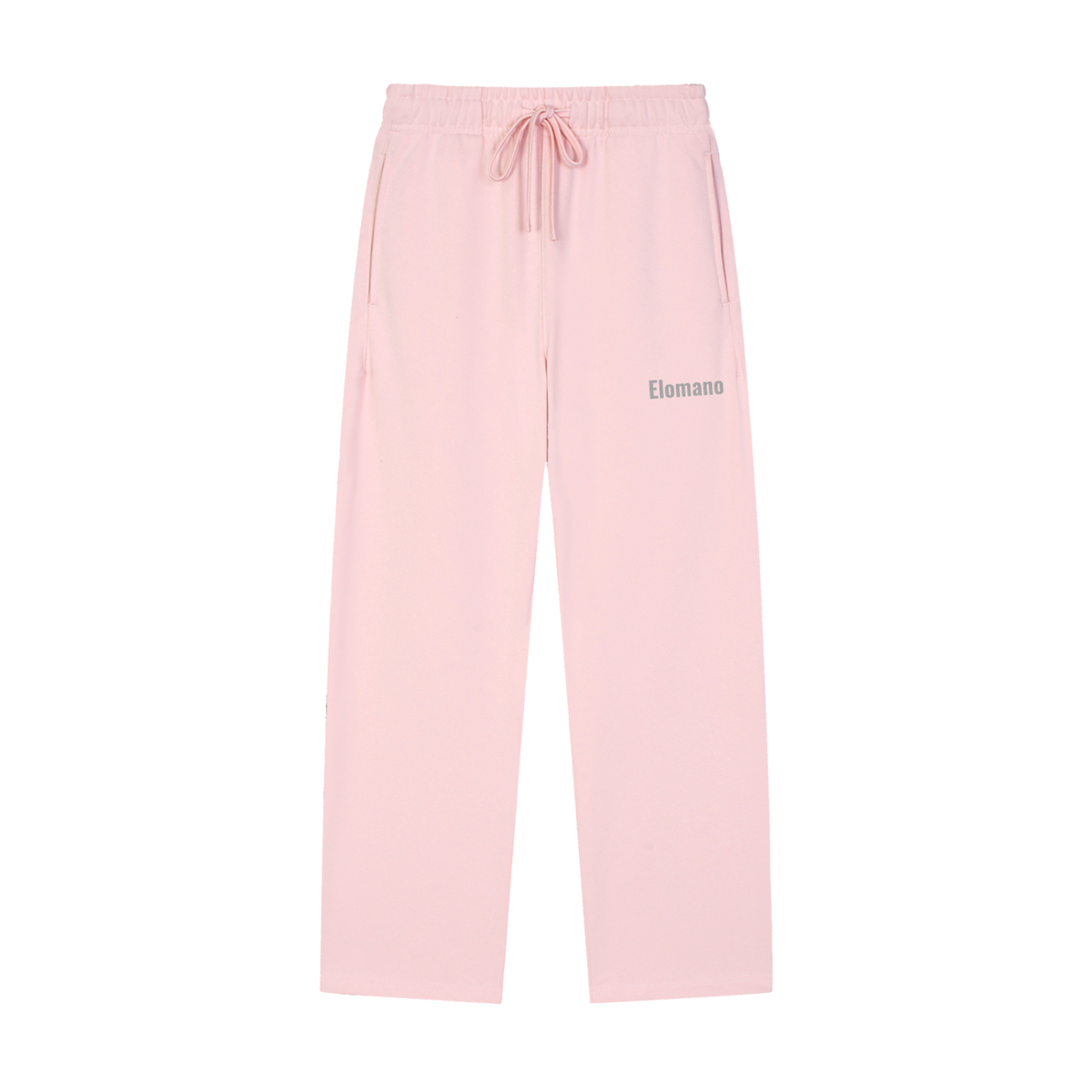 Solid Color Straight-Leg Sweatpants