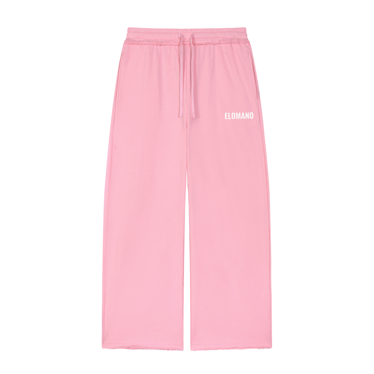 Women’s Wide Leg Raw Edge Sweatpants