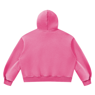 Unisex Vintage Wash Boxy Fleece Hoodie