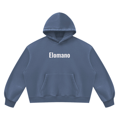 Unisex Vintage Wash Boxy Fleece Hoodie