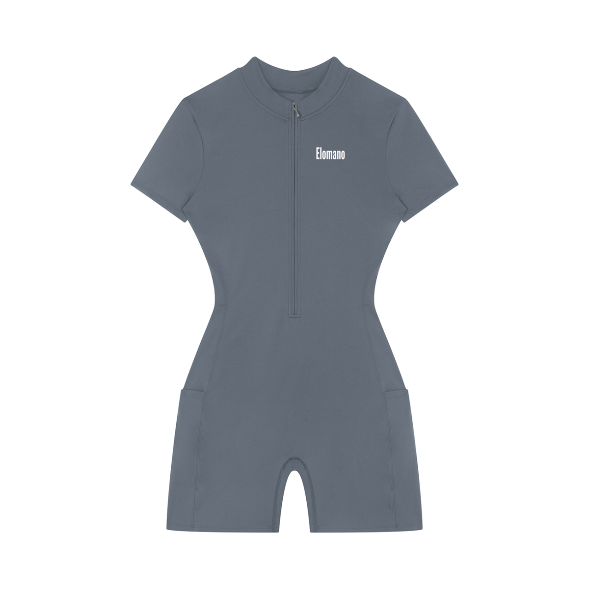 Women's Quarter-Zip Short Sleeve Romper