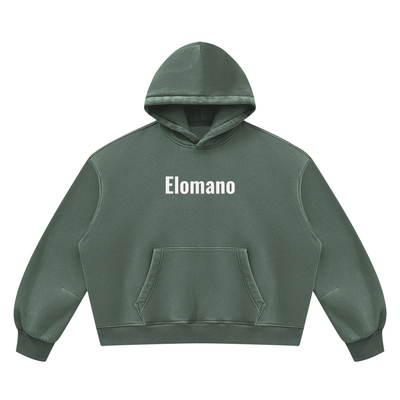 Unisex Vintage Wash Boxy Fleece Hoodie