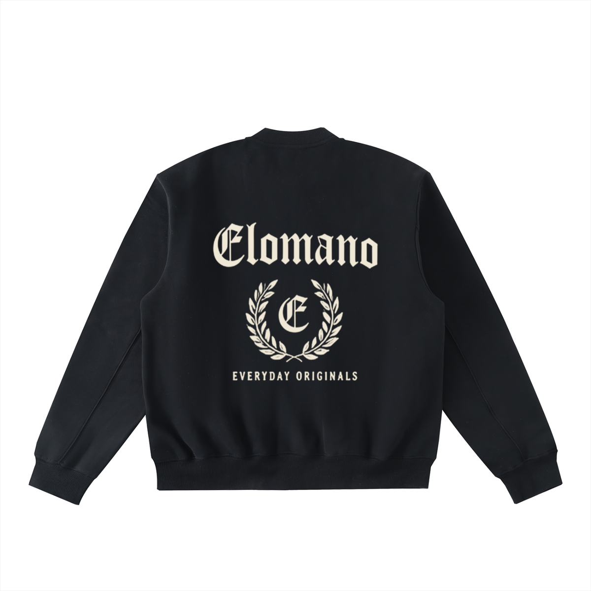 Essential Zip-Up Fleeced Varsity Jacket
