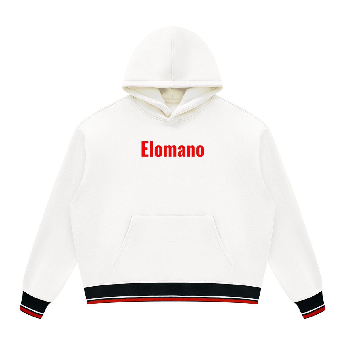 Unisex Oversized Color Block Fleece Hoodie