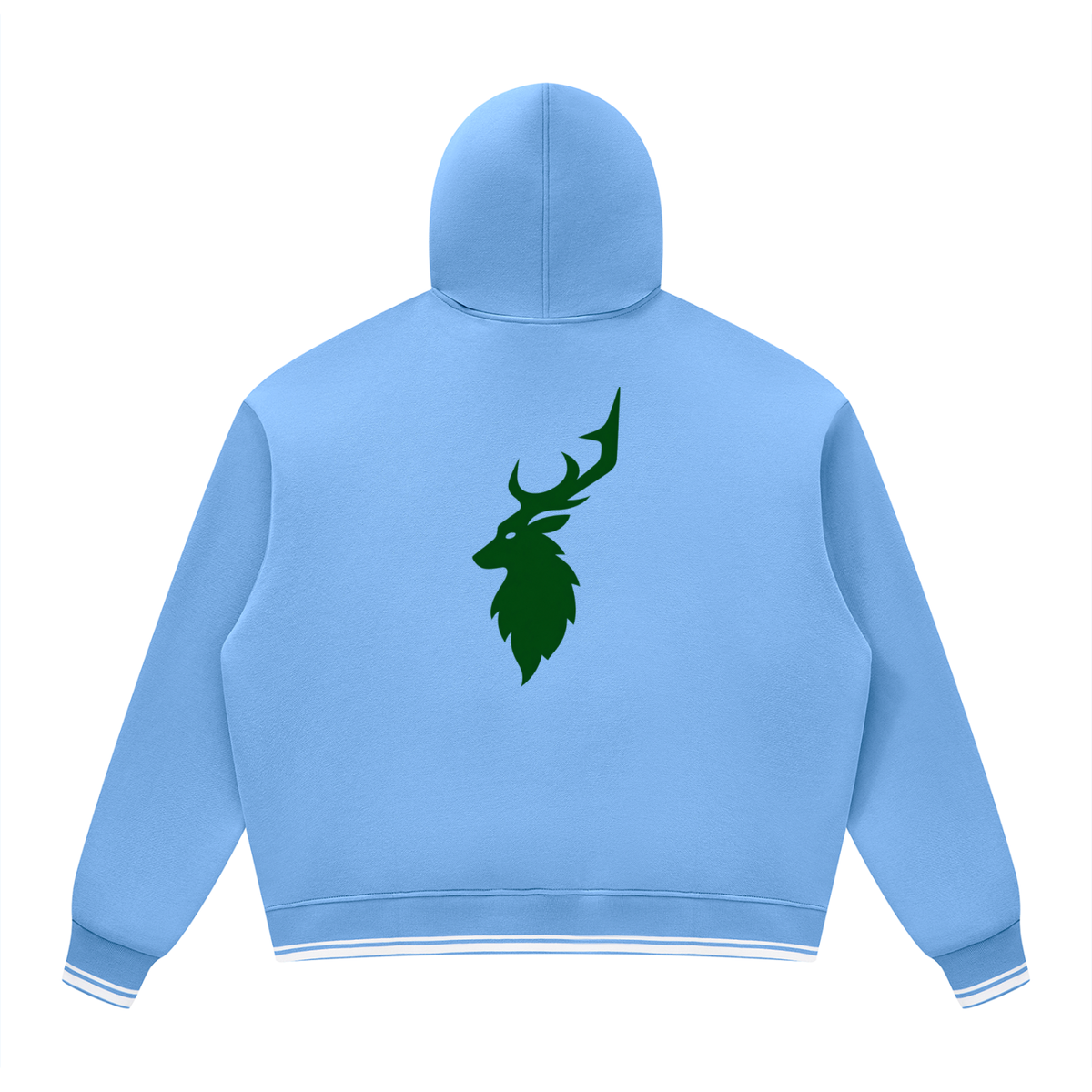 Unisex Oversized Color Block Fleece Hoodie