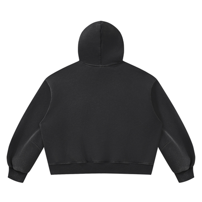 Unisex Vintage Wash Boxy Fleece Hoodie