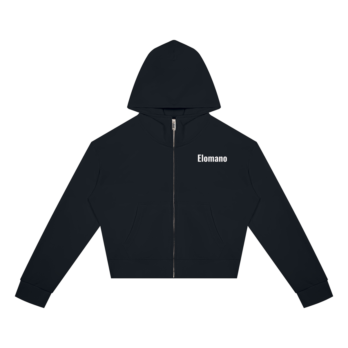 Women's Crop Full Zip Hoodie