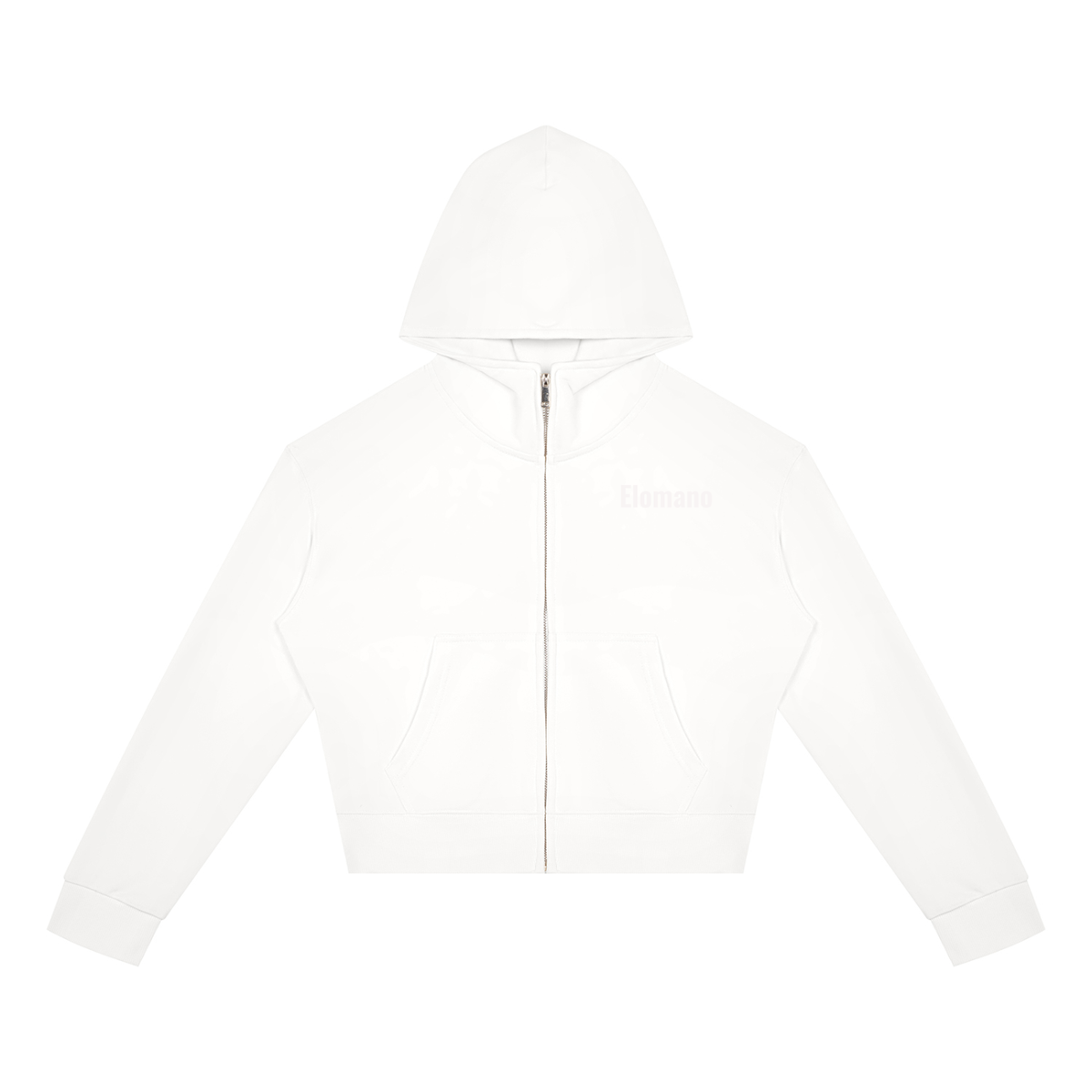 Women's Crop Full Zip Hoodie