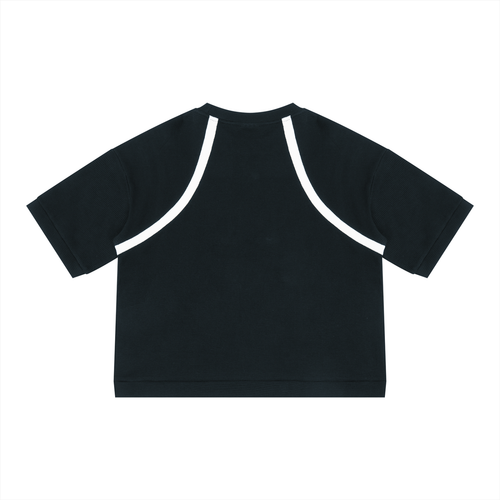 Color Block Waffle Boxy T-Shirt
