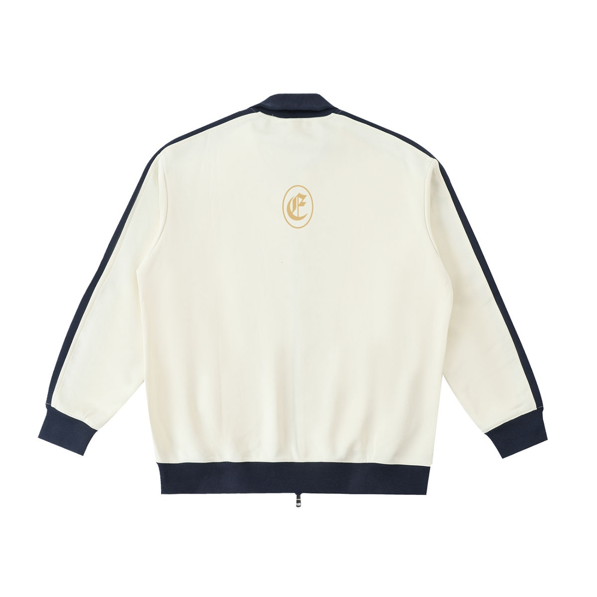 Contrast Trim Stand Collar Jacket