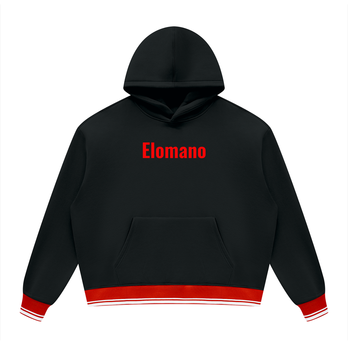 Unisex Oversized Color Block Fleece Hoodie