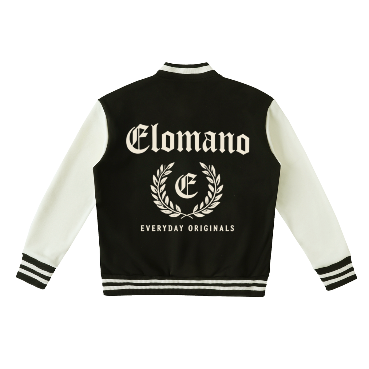 Two-Tone Fleeced Varsity Jacket