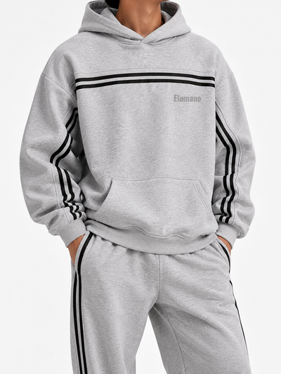 Sun Fade Contrast Tape Fleece Hoodie