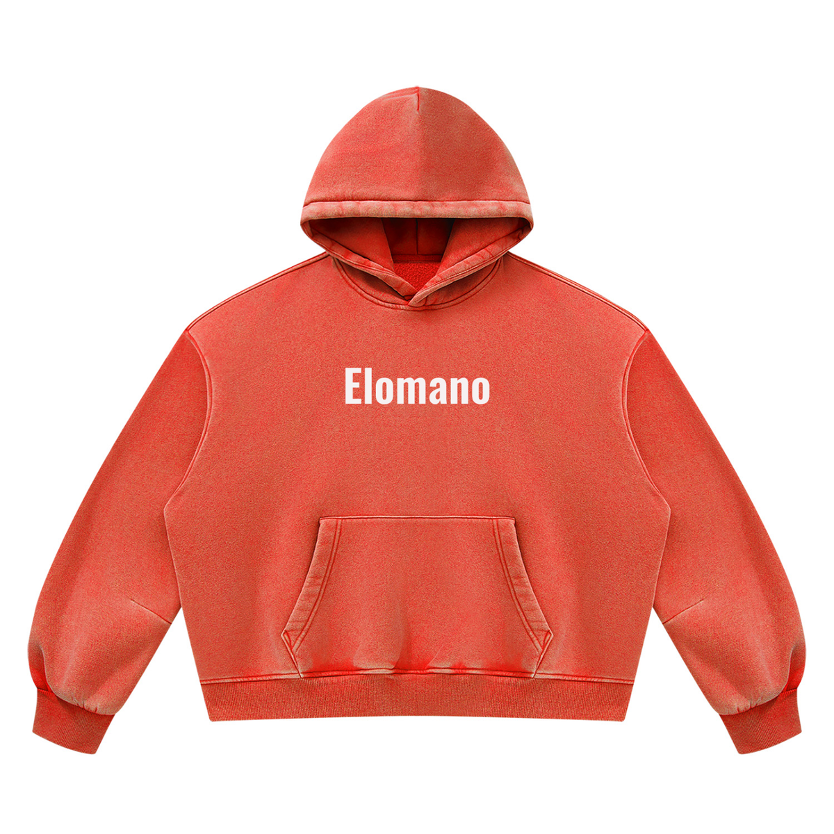 Unisex Vintage Wash Boxy Fleece Hoodie