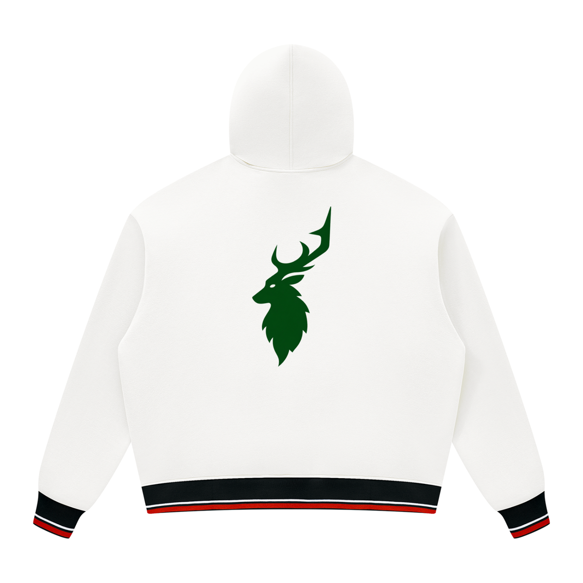 Unisex Oversized Color Block Fleece Hoodie
