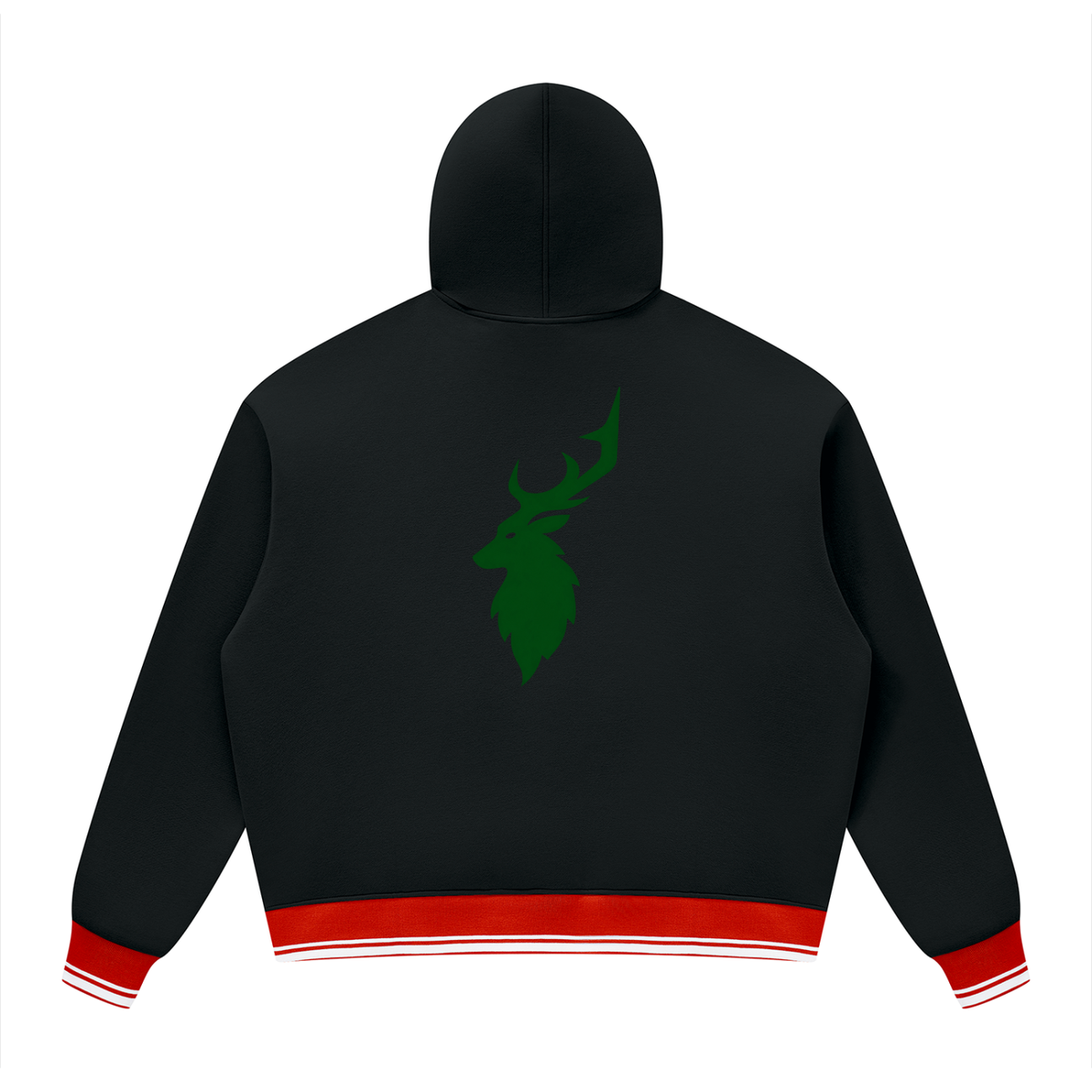 Unisex Oversized Color Block Fleece Hoodie
