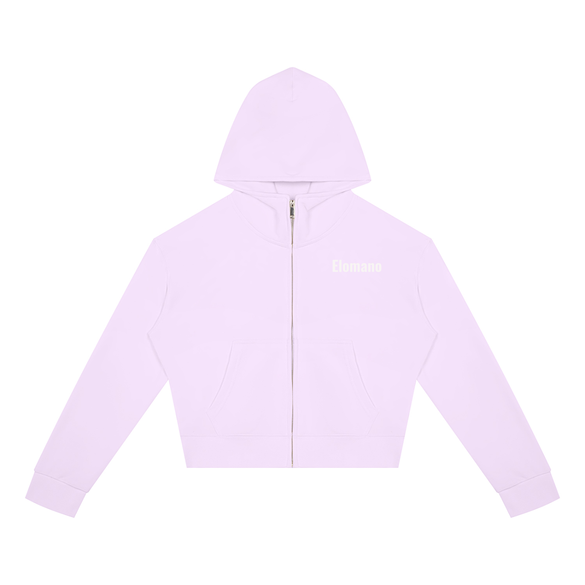 Women's Crop Full Zip Hoodie