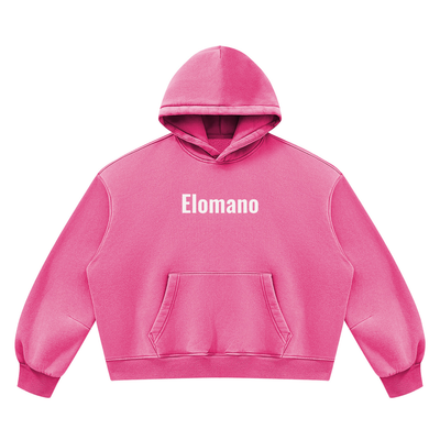 Unisex Vintage Wash Boxy Fleece Hoodie