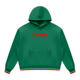 Dark Green with Red