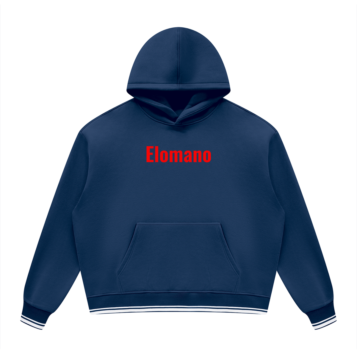 Unisex Oversized Color Block Fleece Hoodie