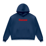Navy Blue with White