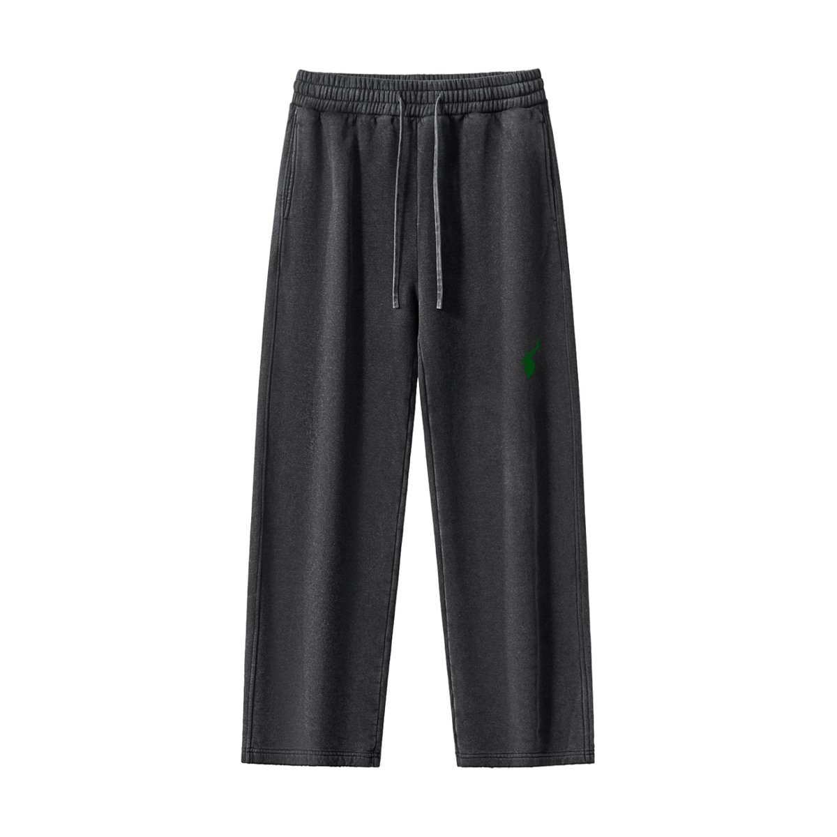 Frayed Enzyme Washed Fleece Sweatpants