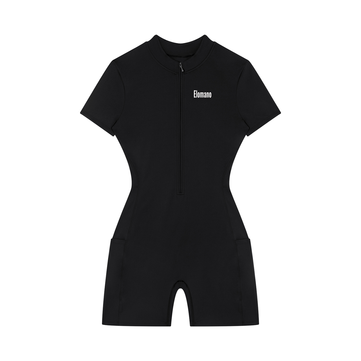 Women's Quarter-Zip Short Sleeve Romper