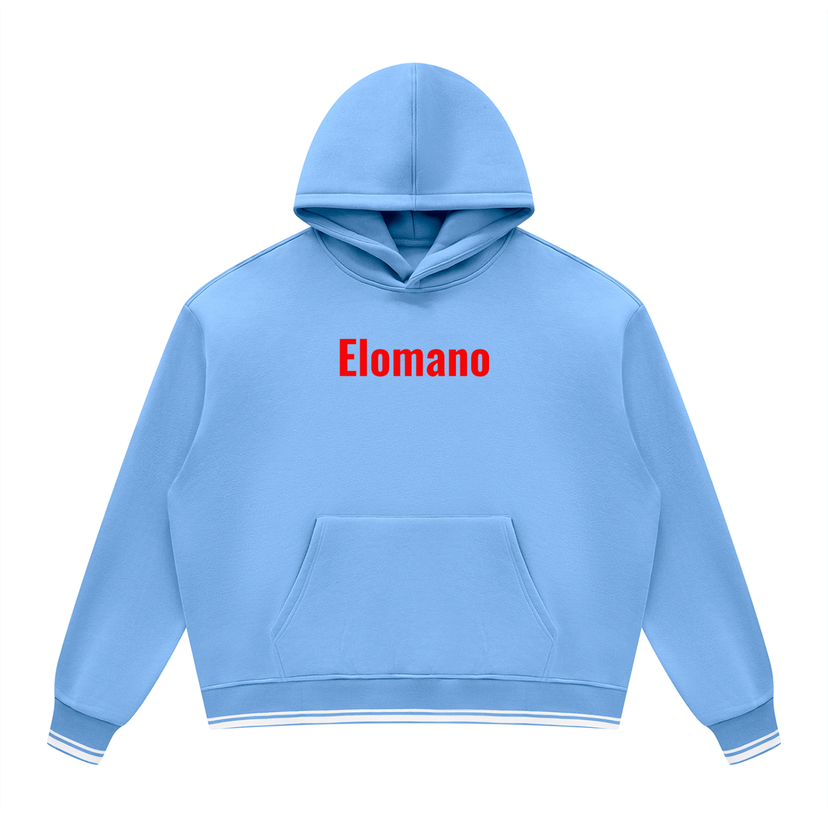 Unisex Oversized Color Block Fleece Hoodie