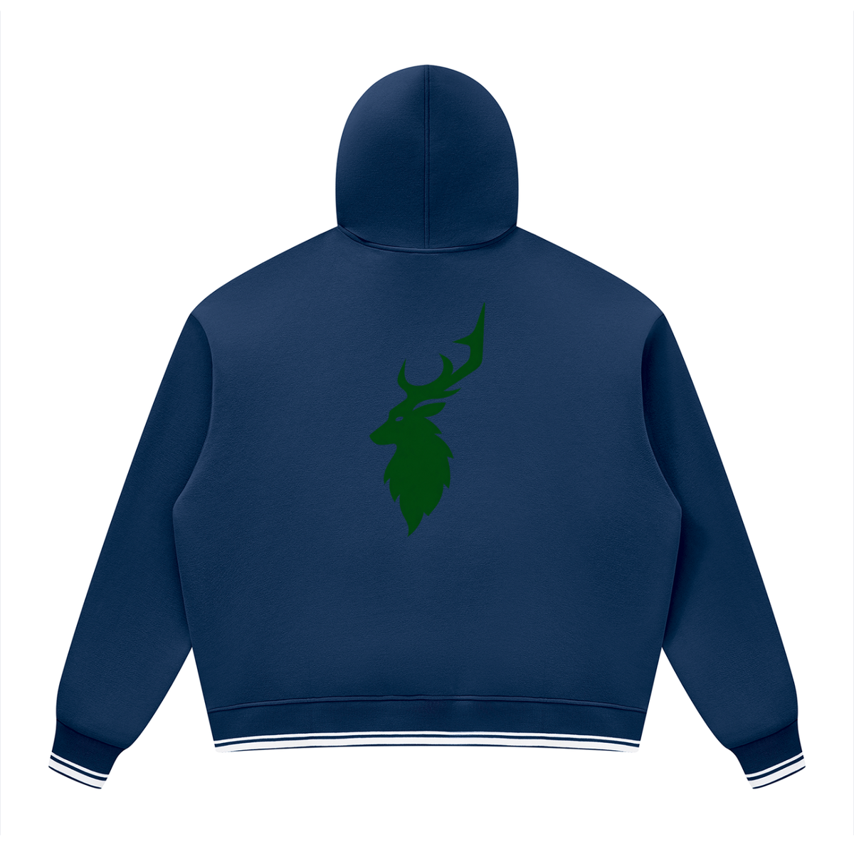 Unisex Oversized Color Block Fleece Hoodie