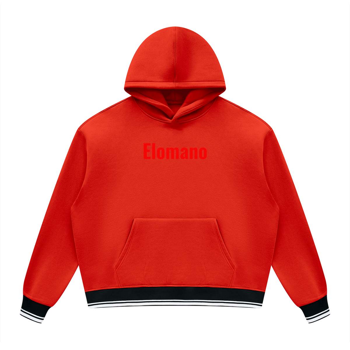Unisex Oversized Color Block Fleece Hoodie