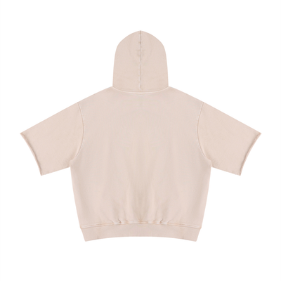 Unisex Mineral Wash Short Sleeve Hoodie