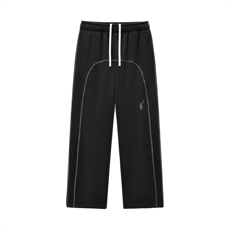 Contrast-Stitched Fleece Sweatpants