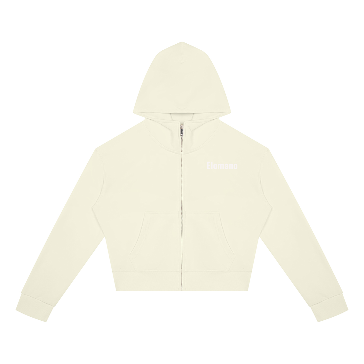 Women's Crop Full Zip Hoodie