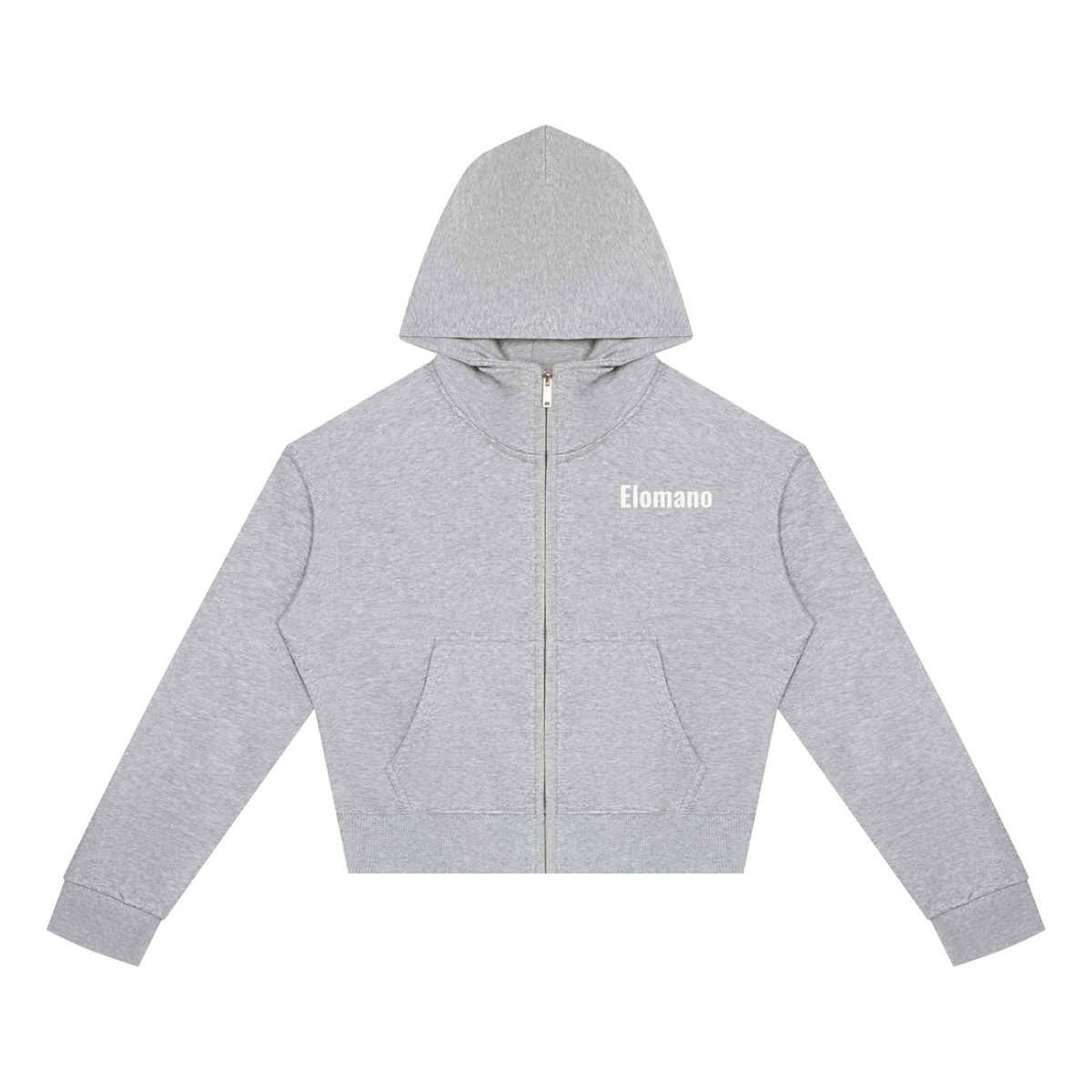 Women's Crop Full Zip Hoodie