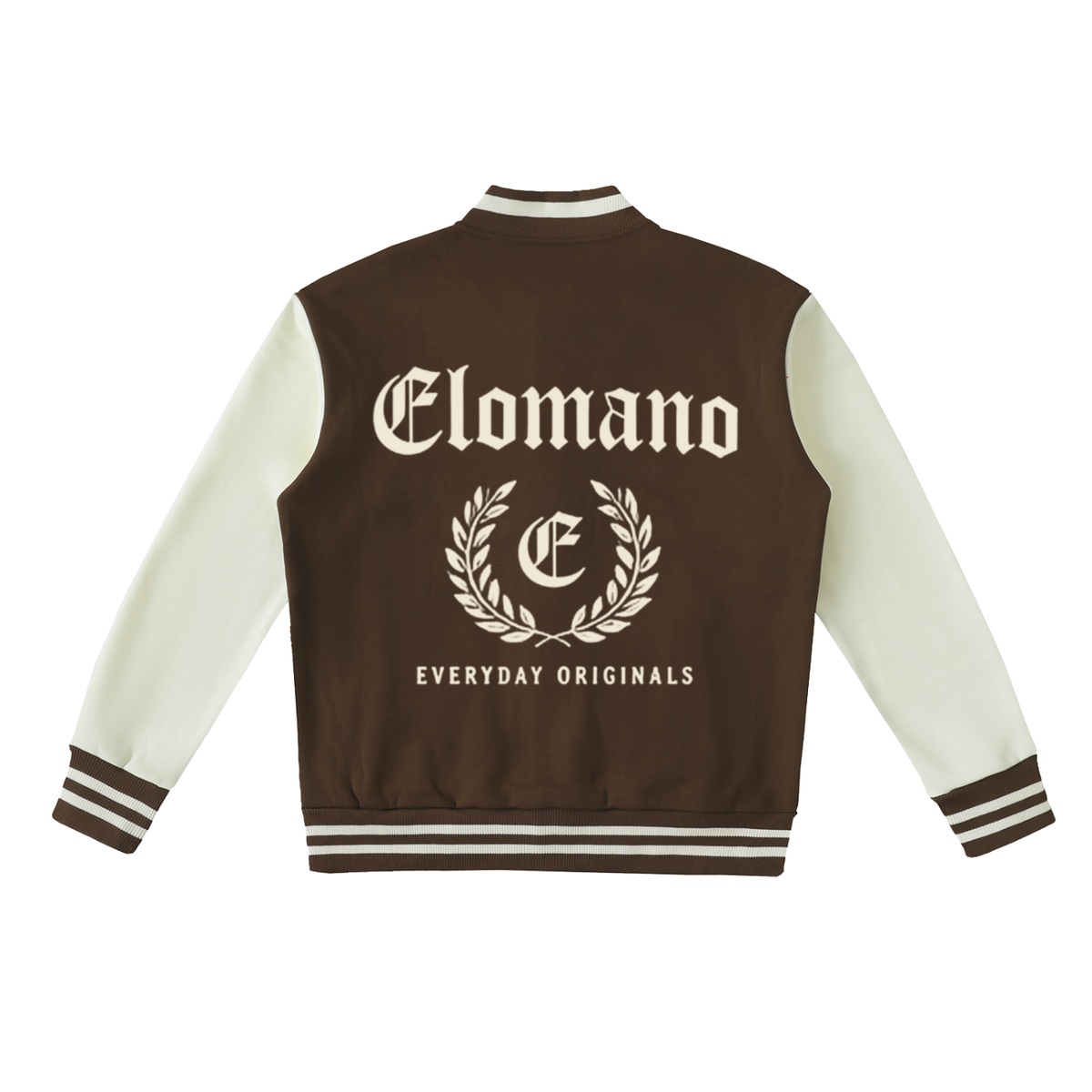 Two-Tone Fleeced Varsity Jacket