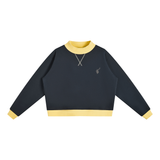 Navy Blue with Yellow