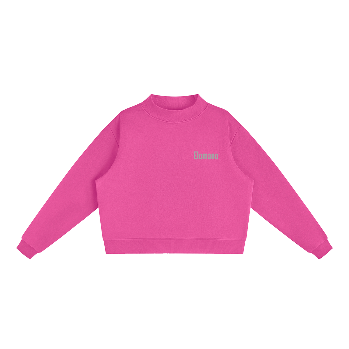Essential Fleece Mock-Neck Crew Sweatshirt
