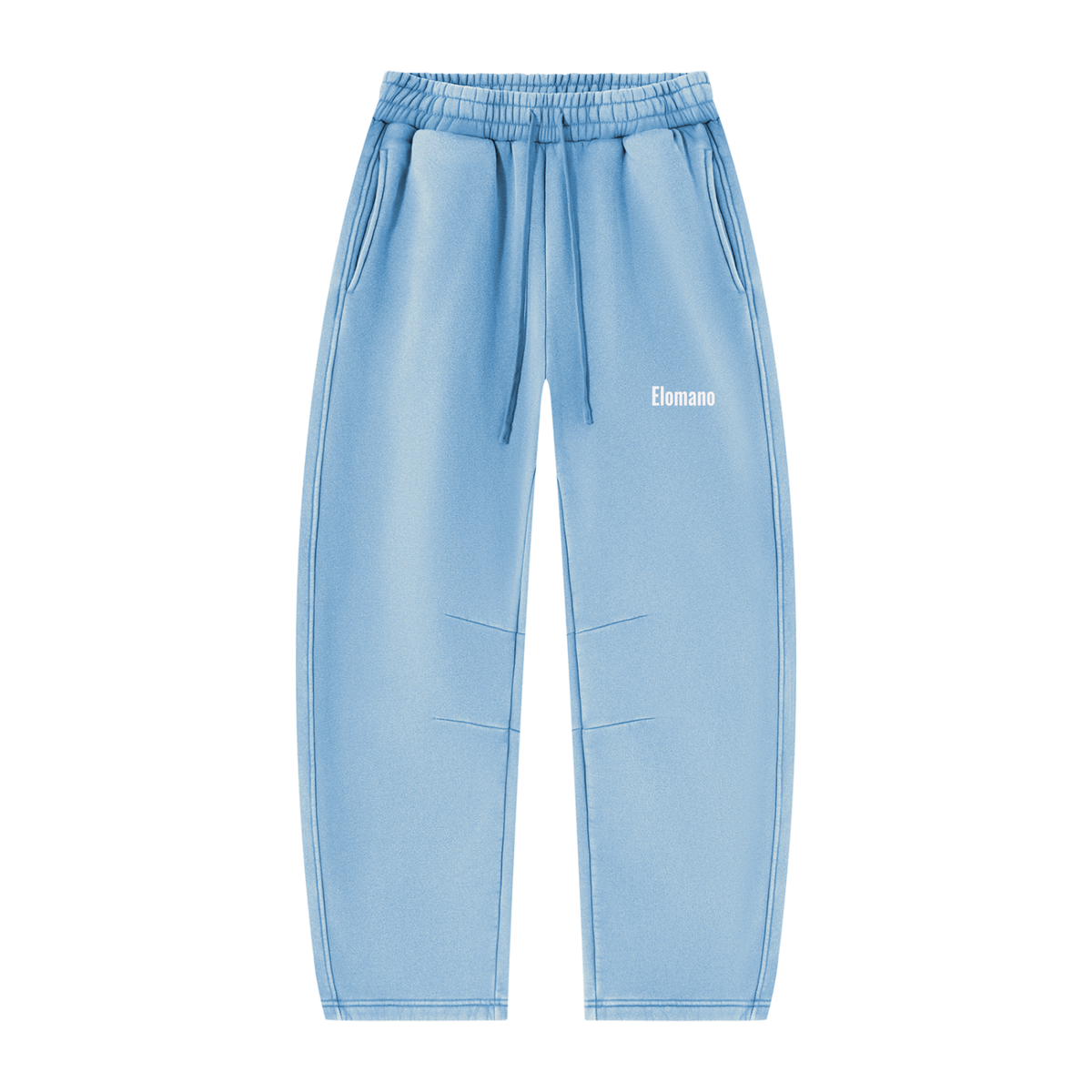 Unisex Vintage Wash Barrel Leg Fleece Sweatpants