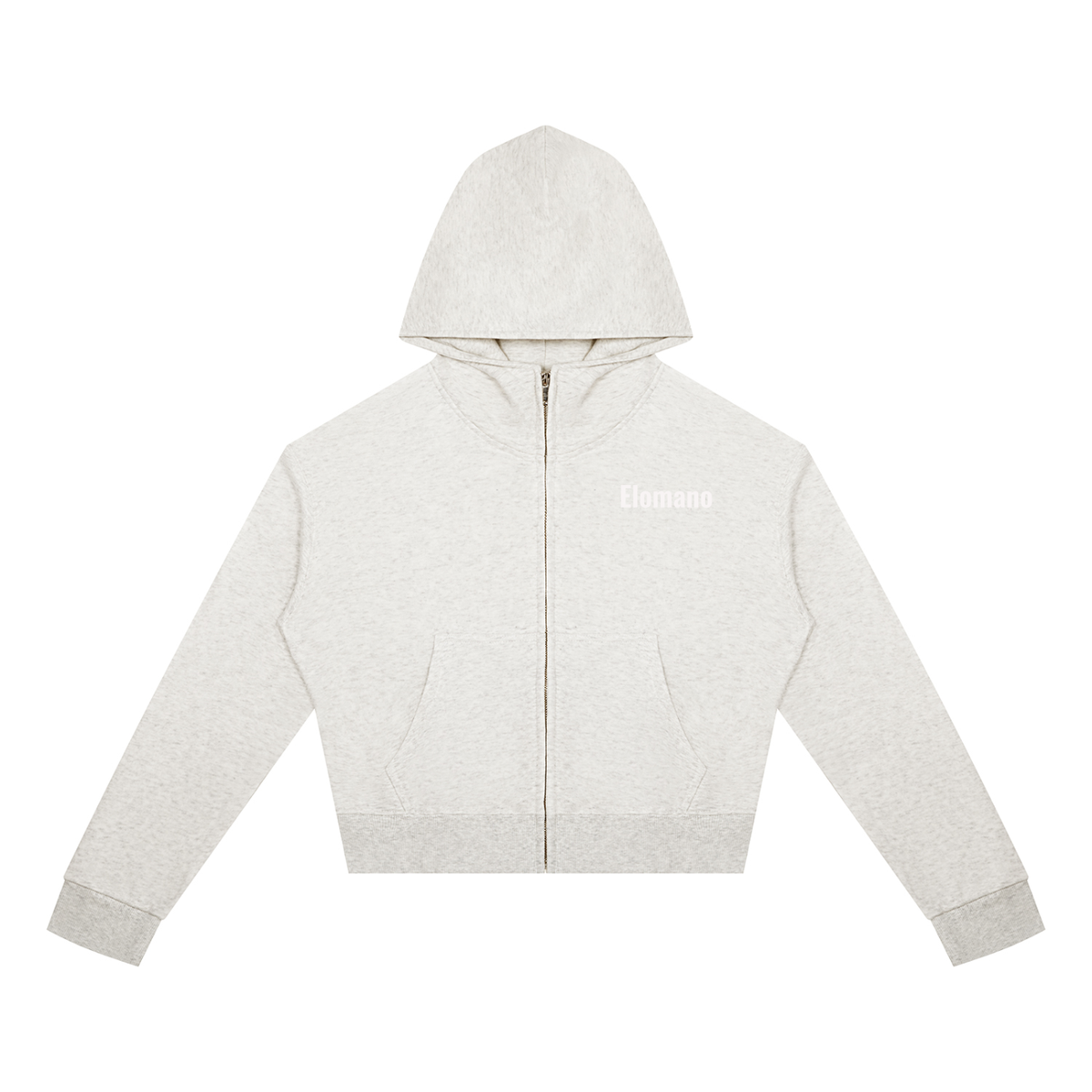 Women's Crop Full Zip Hoodie