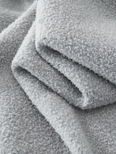 Frayed Enzyme Washed Fleece Hoodie